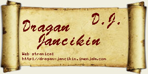 Dragan Jančikin vizit kartica